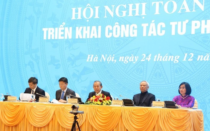Vizepremierminister Truong Hoa Binh nimmt an Konferenz der Justizbehörde teil - ảnh 1