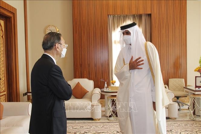 China und Katar wollen ihre strategische Partnerschaft verstärken - ảnh 1