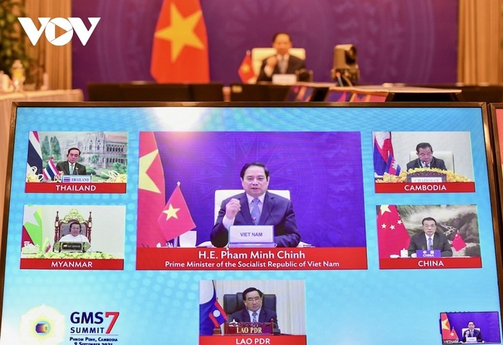 Premierminister Pham Minh Chinh bekräftigt die Verpflichtung Vietnams, zur Umsetzung der Ziele des GMS  - ảnh 1