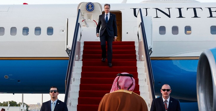 US-Außenminister bemüht sich um einen Ausweg für die Krise im Nahen Osten - ảnh 1
