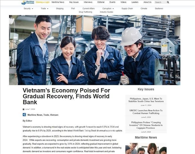 Singapurs Webseite sieht schrittweise Erholung der vietnamesischen Wirtschaft - ảnh 1