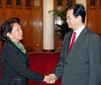 PM Vietnam Nguyen Tan Dung menerima Inspektor Jenderal Filipina - ảnh 1