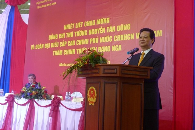 PM Vietnam Nguyen Tan Dung memulai kunjungan resmi di Federasi Rusia - ảnh 1