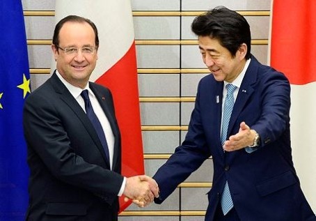 Jepang dan Perancis menyetujui kerjasama pertahanan - ảnh 1