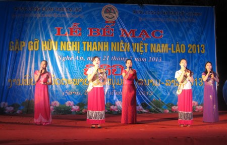 Pertemuan persahabatan pemuda Vietnam-Laos 2013 berakhir - ảnh 1
