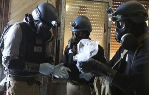 AS menerima memusnahkan gudang senjata kimia Suriah di laut - ảnh 1