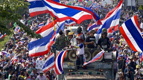 Thailand menggelarkan penangkapan para pemimpin demonstrasi anti-Pemerintah - ảnh 1