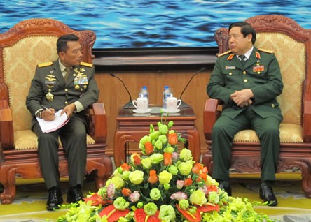 Jenderal Phung Quang Thanh menerima Panglima Tentara Nasional Indonesia - ảnh 1