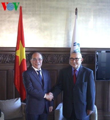 Ketua MN Vietnam, Nguyen Sinh Hung beraudiensi kepada Ketua IPU, Abdelwahad Radi - ảnh 1