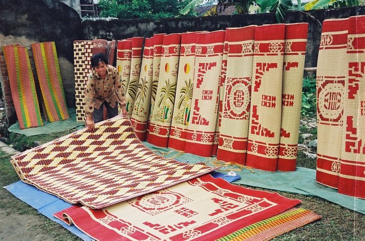 Memperkenalkan desa menenun tikar tradisional Nga Son  - ảnh 1