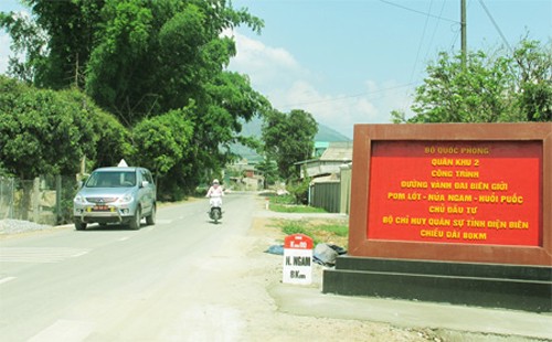 Provinsi Dien Bien melancarkan jalur jalan Pom Lot-Huoi Puoc - ảnh 1