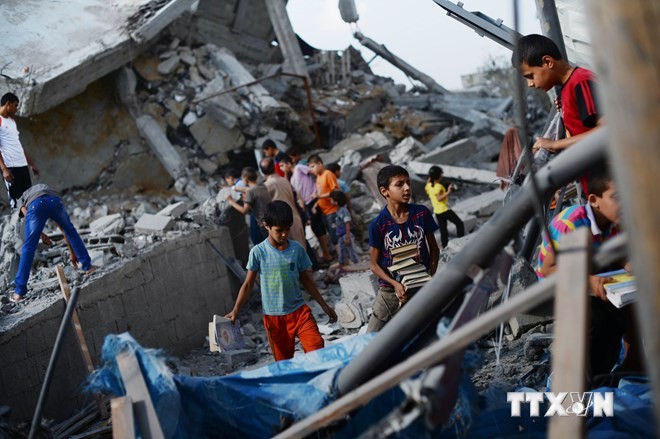 Tambah lagi satu gencatan senjata dalam waktu 72 jam di Jalur Gaza - ảnh 1