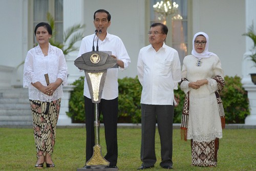 Presiden Indonesia, Joko Widodo mengumumkan susunan kabinet baru - ảnh 1