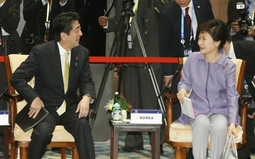 Pemimpin Jepang dan Republik Korea melakukan perbahasan tidak resmi sehubungan dengan Konferensi ke-22 APEC - ảnh 1