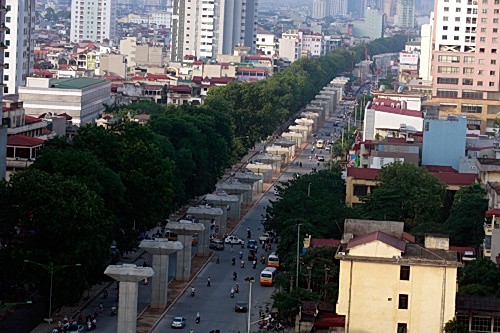 Memperkenalkan proyek pembangunan jalan kereta api ekspres di kota Hanoi - ảnh 1