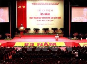 Pemimpin banyak negara di dunia mengirim tilgram ucapan selamat sehubungan dengan peringatan ultah ke-85 Berdirinya Partai Komunis Vietnam - ảnh 1