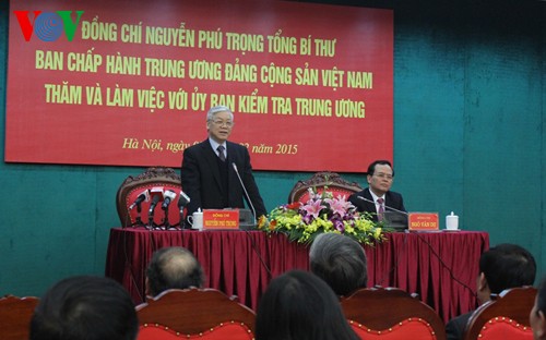Sekjen KS PKV, Nguyen Phu Trong: Menyiapkan secara benar-benar baik Kongres Nasional Partai Komunis Vietnam - ảnh 1