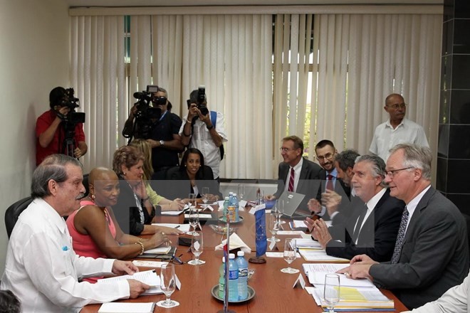 Kuba dan Uni Eropa merasa puas tentang putaran perundingan normalisasi hubungan - ảnh 1