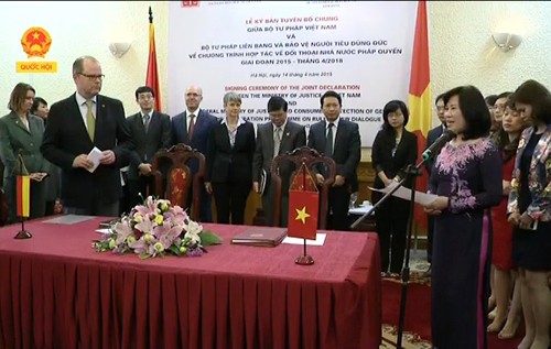 Vietnam dan Jerman memperkuat kerjasama di bidang perundang-undangan dan hukum - ảnh 1