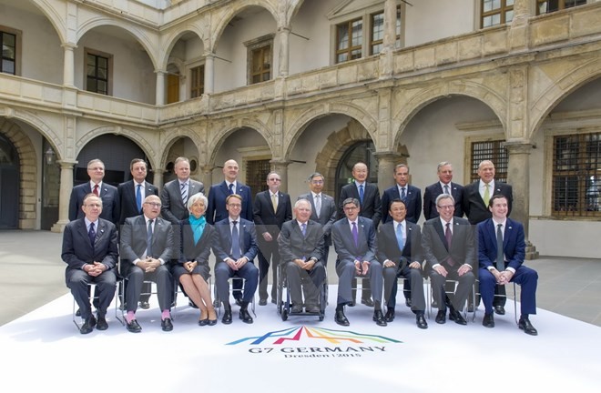 Topik tentang Yunani meliputi hari kerja pertama Konferensi Menteri Keuangan G7 - ảnh 1