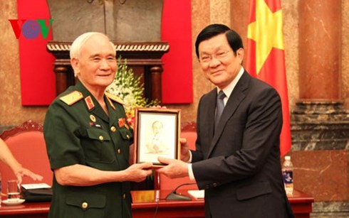 Presiden Vietnam, Truong Tan Sang melakukan pertemuan dengan Badan Penghubung medan perang kawasan Tay Nguyen - ảnh 1