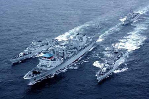 Kelompok kapal Angkatan Laut Tiongkok untuk pertama kalinya muncul di lepas pantai AS - ảnh 1