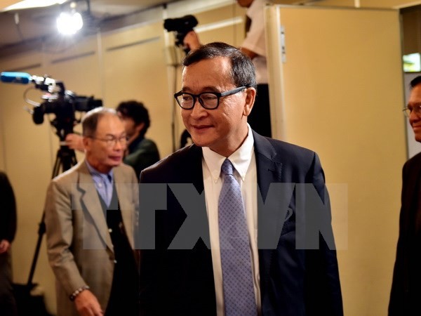  Mahkamah Kamboja memanggil pemimpin oposisi  Sam Rainsy - ảnh 1