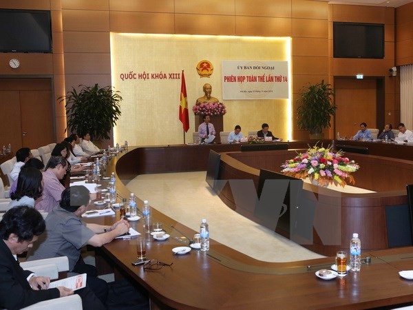  Komisi Hubungan Luar Negeri MN Vietnam mengadakan sidang pleno ke-14 - ảnh 1