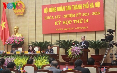 Ketua MN Vietnam, Nguyen Sinh Hung menghadiri Persidangan Dewan Rakyat Kota Hanoi - ảnh 1