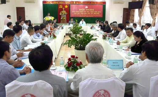 Briefing mengenai pekerjaan Front Tanah Air di provinsi-provinsi kawasan Tay Nguyen - ảnh 1