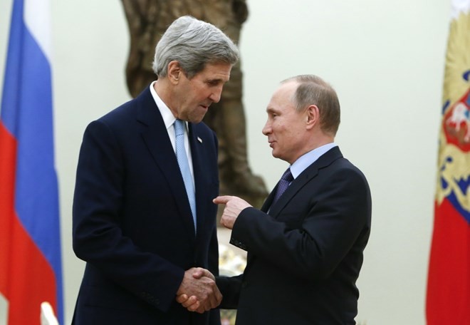 Presiden Rusia melakukan pembicaraan dengan Menlu AS tentang proses perdamaian di Suriah - ảnh 1