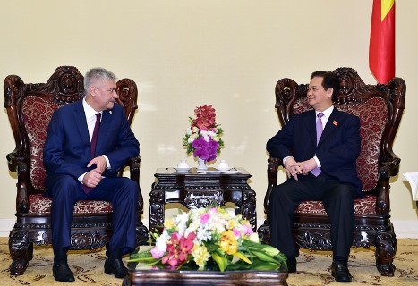 PM Vietnam, Nguyen Tan Dung menerima Menteri Dalam Negeri Rusia, Vladimir Kolokoltsev - ảnh 1