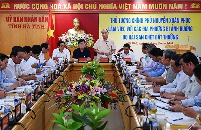 Menangani dengan gigih semua organisasi dan perseorangan yang melanggar UU dalam gejala lingkungan di Vietnam Tengah  - ảnh 1