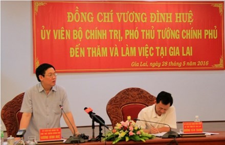 Deputi PM Vietnam, Vuong Dinh Hue melakukan kunjungan kerja di provinsi Gia Lai - ảnh 1