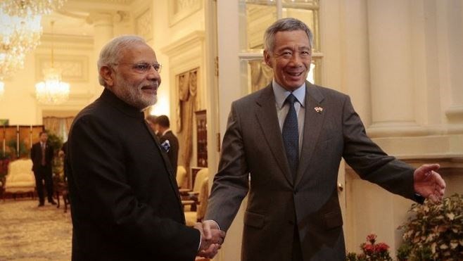 PM Singapura, Lee Hsien Loong mengunjungi India - ảnh 1