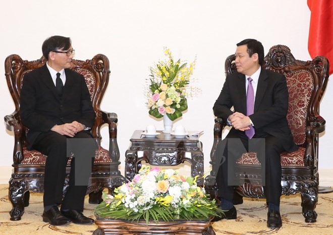 Deputi PM Vuong Dinh Hue menerima Duta Besar Thailand di Vietnam - ảnh 1