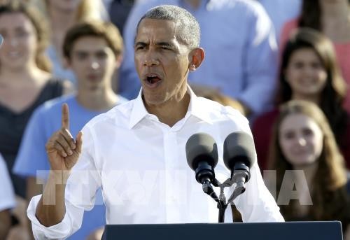 Presiden Barack Obama mengimbau kepada para pemilih untuk memanifestasikan tanggung jawab melalui suara - ảnh 1