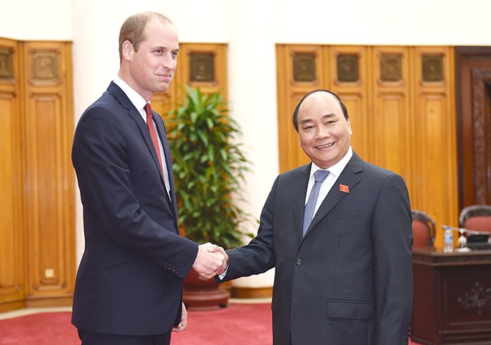 PM Vietnam, Nguyen Xuan Phuc menerima Adipati Cambridge, Pangeran Inggris, Wiliam Philip Louis - ảnh 1
