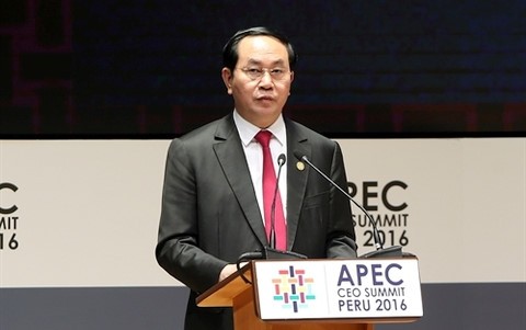 Presiden Vietnam, Tran Dai Quang mengakhiri secara baik aktivitas-aktivitas dalam kerangka KTT APEC 2016 - ảnh 1