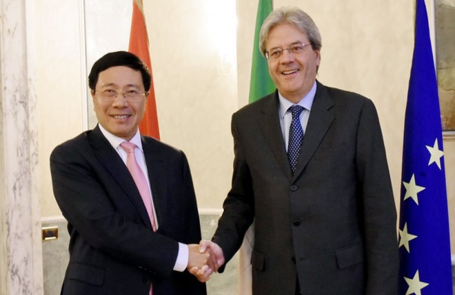 Mendorong lebih lanjut lagi hubungan kemitraan strategis Vietnam-Italia - ảnh 1