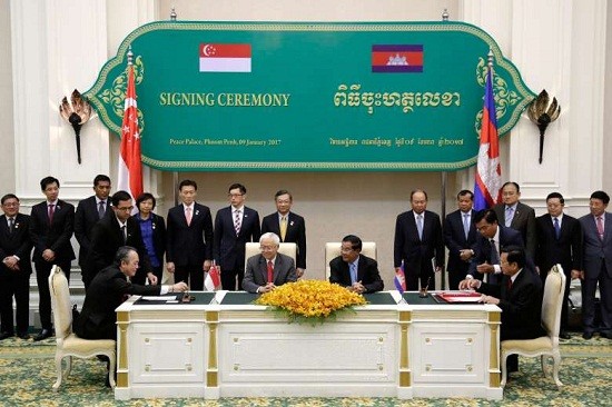 Singapura dan Kamboja memperkuat hubungan kerjasama bilateral - ảnh 1