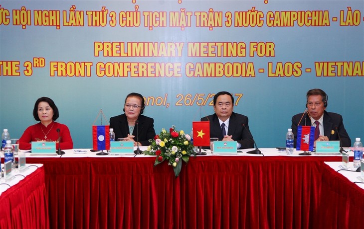Konferensi Ketua Front Tanah Air tiga negara Vietnam-Laos-Kamboja akan diadakan pada bulan Juni di kota Hanoi - ảnh 1