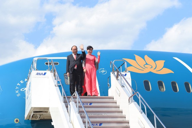 PM Vietnam, Nguyen Xuan Phuc tiba di kota Tokyo, Jepang - ảnh 1