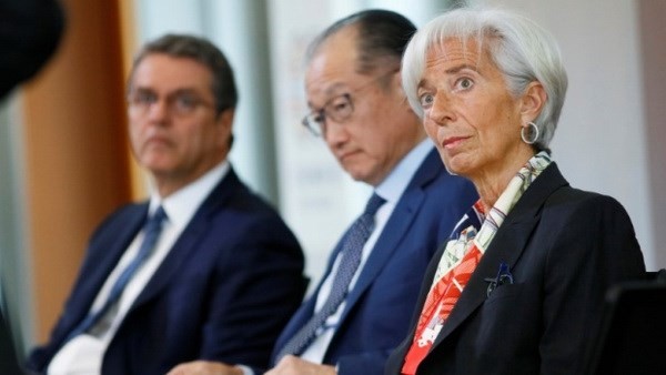 Pemimpin IMF, WB dan WTO mengimbau upaya memulihkan perdagangan - ảnh 1