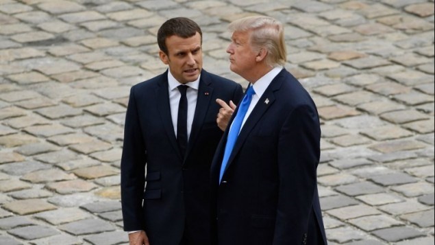  Presiden AS dan Perancis membahas koordinasi aksi di Suriah dan Irak - ảnh 1