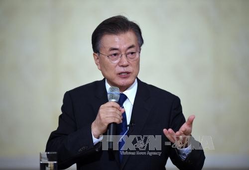  Presiden Republik Korea berkomitmen akan berupaya demi perdamaian di Semenanjung Korea - ảnh 1