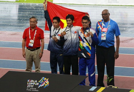  Vietnam menduduki posisi ke-4 pada ASEAN Para Games 9 - ảnh 1