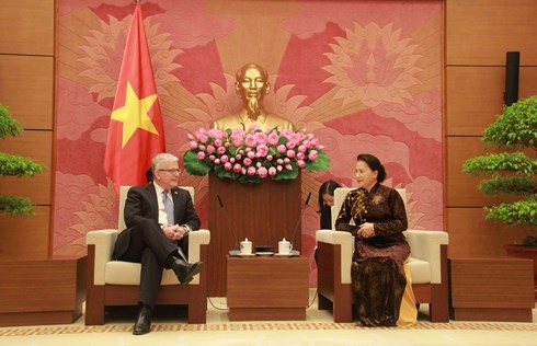  Ketua MN Vietnam, Ibu Nguyen Thi Kim Ngan menerima Dubes Australia - ảnh 1