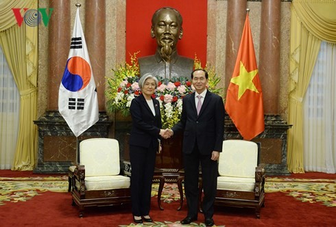 Para pemimpin Pemerintah  Vietnam  menerima  Menlu Republik Korea, Kang Kyung-hwa - ảnh 1