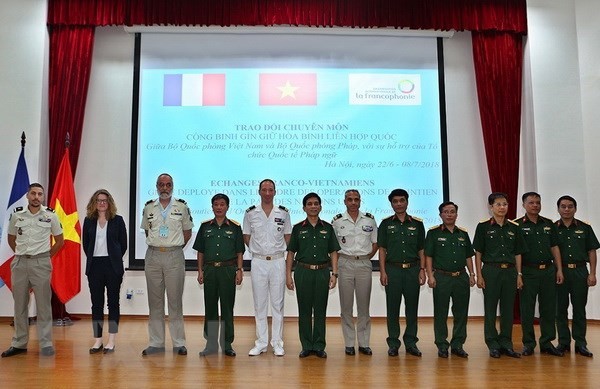 Viet Nam dan Perancis berbahas tentang profesionalitas mengenai penjagaan perdamaian PBB - ảnh 1